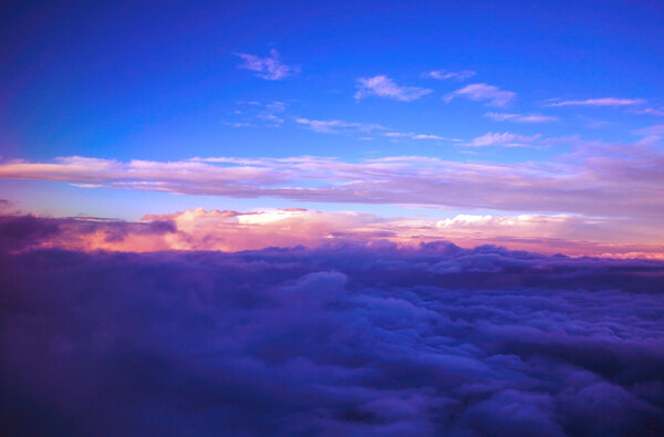 clouds from an airplane