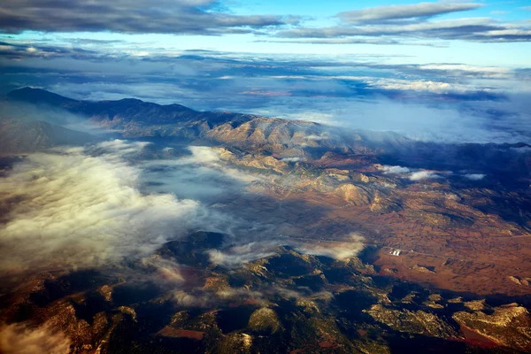 Mountains from an airplane — Stock Photo, Image