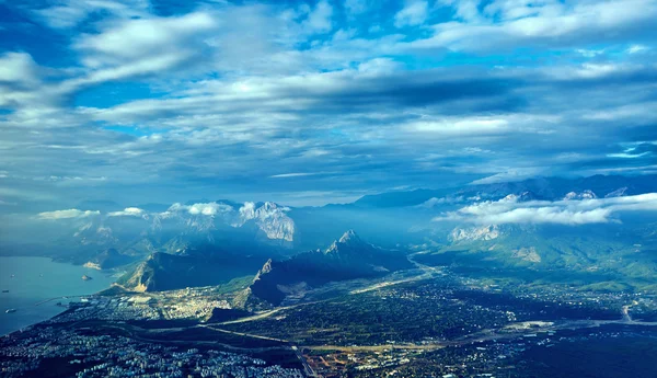 Mountains from an airplane — Stock Photo, Image