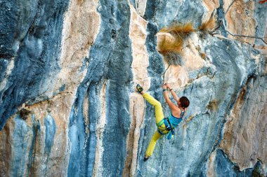 kaya tırmanma uçurumdan