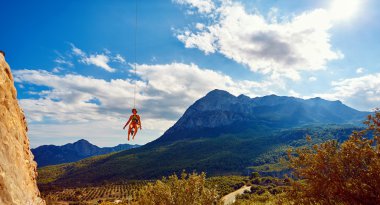 kaya tırmanma uçurumdan