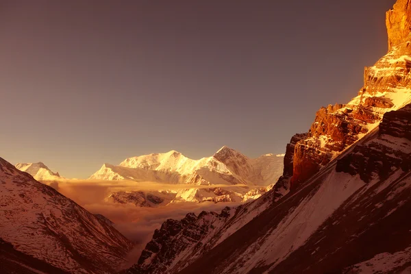 Sunrise in the mountains — Stock Photo, Image