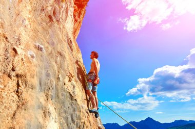 kaya tırmanma uçurumdan