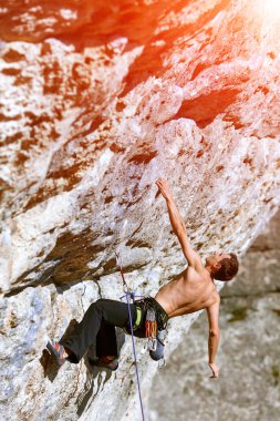 kaya tırmanma uçurumdan