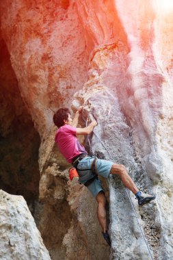 kaya tırmanma uçurumdan