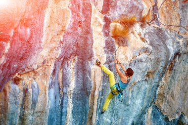 kaya tırmanma uçurumdan