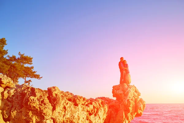 cliff üzerinde çift