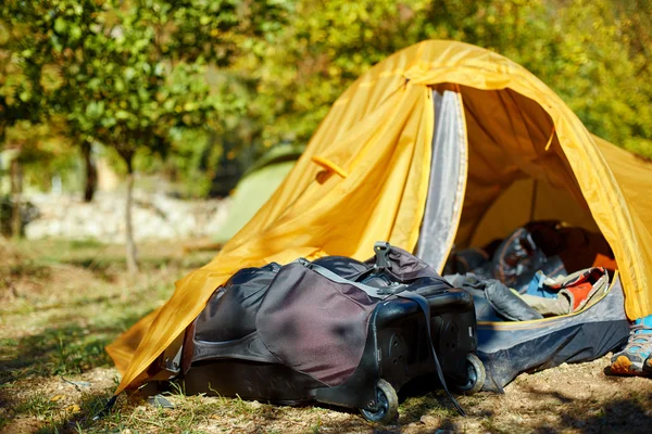 Tents in the camping — Stock Photo, Image
