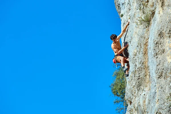 Male rock climber Stock Picture