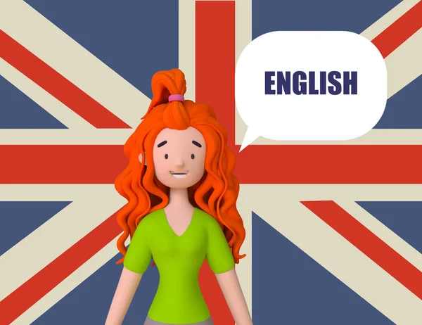 영어를 배우기 미국인은 영어를 말하고 모국어를 사용하는 외국어를 유행하는 — 스톡 사진
