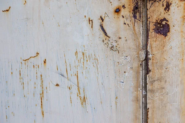 Muro Pavimento Ruvido Dipingere Fiocchi Corrosione Ruggine Del Metallo Vecchio — Foto Stock