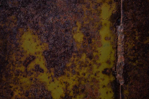 Szorstkiej Ścianie Lub Podłodze Odklejają Się Płatki Farby Korozja Rdza — Zdjęcie stockowe