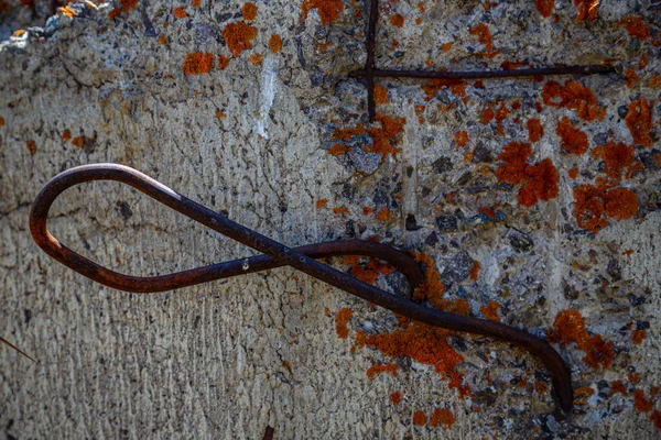 Textura Una Pared Piedra Pisos Destrucción Hormigón Corrosión Metal Antigüedad —  Fotos de Stock