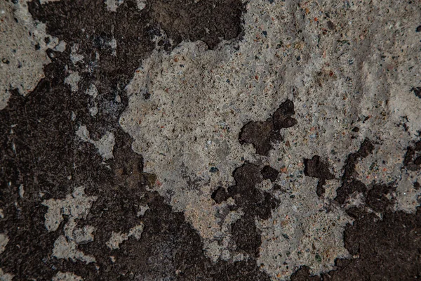 Die Beschaffenheit Einer Steinwand Bodenbeläge Betonzerstörung Metallkorrosion Und Rostige Antike — Stockfoto