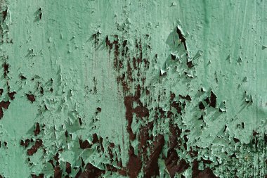 Taş duvar dokusu, zemin, beton yıkım, metal aşınma ve paslı antika, demirin ve zeminin temelleri, yongalar ve boya lekeleri.