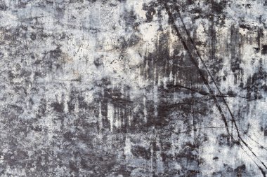 Taş duvar dokusu, zemin, beton yıkım, metal aşınma ve paslı antika, demirin ve zeminin temelleri, yongalar ve boya lekeleri.