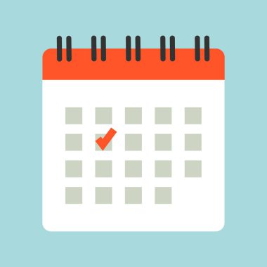 vektör simgesi, grafik atama düz takvim ay takvimi zaman çizelgesi