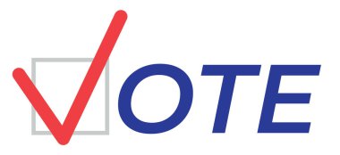 Oylama vektör simgesi seçim işareti.