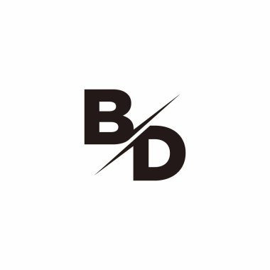 Logo Harfi Monogramı / Modern logo tasarımları Siyah Renk ve Beyaz arkaplan üzerine şablon