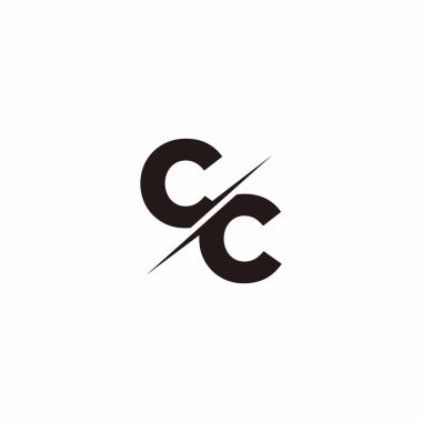 Logo Harfi Monogramı / Modern logo tasarımları Siyah Renk ve Beyaz arkaplan üzerine şablon