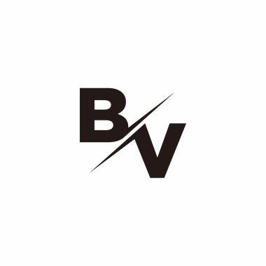 Logo Harfi Monogramı / Modern logo tasarımları Siyah Renk ve Beyaz arkaplan üzerine şablon