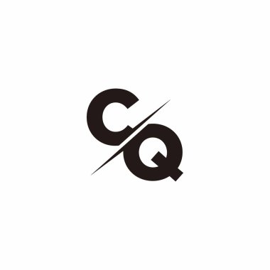 Logo Harfi Monogramı / Modern logo tasarımları Siyah Renk ve Beyaz arkaplan üzerine şablon