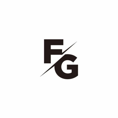 Logo Harfi Monogramı / Modern logo tasarımları Siyah Renk ve Beyaz arkaplan üzerine şablon