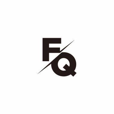 Logo Harfi Monogramı / Modern logo tasarımları Siyah Renk ve Beyaz arkaplan üzerine şablon