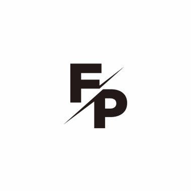 Logo Harfi Monogramı / Modern logo tasarımları Siyah Renk ve Beyaz arkaplan üzerine şablon