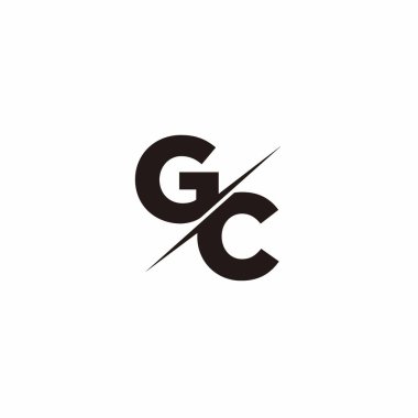 Logo Harfi Monogramı / Modern logo tasarımları Siyah Renk ve Beyaz arkaplan üzerine şablon