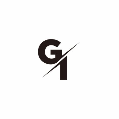 Logo Harfi Monogramı / Modern logo tasarımları Siyah Renk ve Beyaz arkaplan üzerine şablon