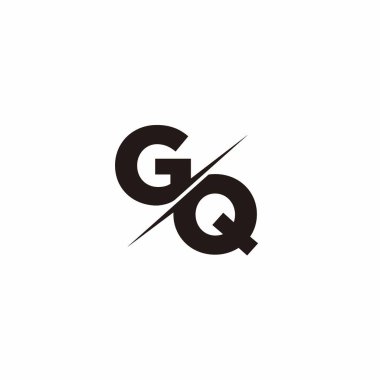 Logo Harfi Monogramı / Modern logo tasarımları Siyah Renk ve Beyaz arkaplan üzerine şablon