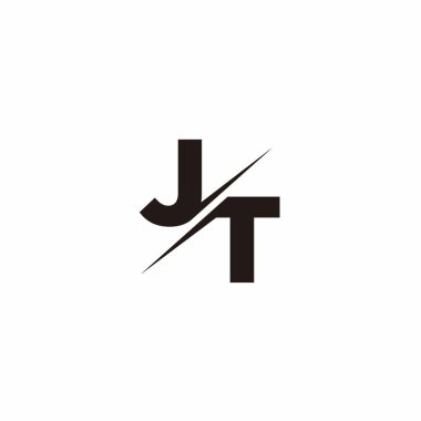 Logo Harfi Monogramı / Modern logo tasarımları Siyah Renk ve Beyaz arkaplan üzerine şablon