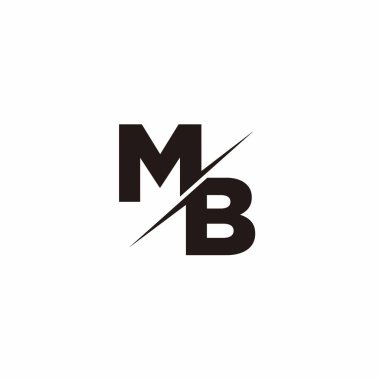 Logo Harfi Monogramı / Modern logo tasarımları Siyah Renk ve Beyaz arkaplan üzerine şablon