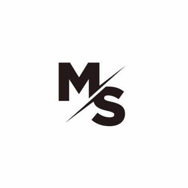 Logo Harfi Monogramı / Modern logo tasarımları Siyah Renk ve Beyaz arkaplan üzerine şablon