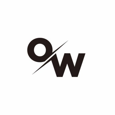 Logo Harfi Monogramı / Modern logo tasarımları Siyah Renk ve Beyaz arkaplan üzerine şablon