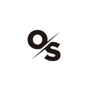 Logo Harfi Monogramı / Modern logo tasarımları Siyah Renk ve Beyaz arkaplan üzerine şablon