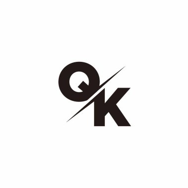 Logo Harfi Monogramı / Modern logo tasarımları Siyah Renk ve Beyaz arkaplan üzerine şablon