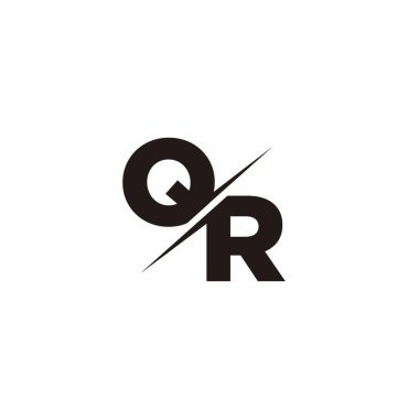 Logo Harfi Monogramı / Modern logo tasarımları Siyah Renk ve Beyaz arkaplan üzerine şablon