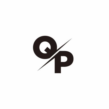 Logo Harfi Monogramı / Modern logo tasarımları Siyah Renk ve Beyaz arkaplan üzerine şablon