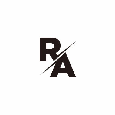 Logo Harfi Monogramı / Modern logo tasarımları Siyah Renk ve Beyaz arkaplan üzerine şablon