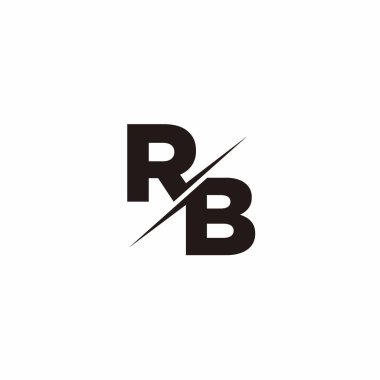 Logo Harfi Monogramı / Modern logo tasarımları Siyah Renk ve Beyaz arkaplan üzerine şablon