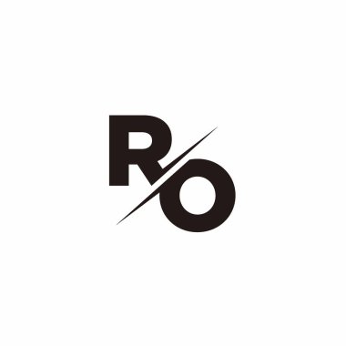 Logo Harfi Monogramı / Modern logo tasarımları Siyah Renk ve Beyaz arkaplan üzerine şablon