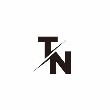 Logo Harfi Monogramı / Modern logo tasarımları Siyah Renk ve Beyaz arkaplan üzerine şablon