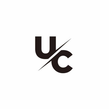 Logo Harfi Monogramı / Modern logo tasarımları Siyah Renk ve Beyaz arkaplan üzerine şablon