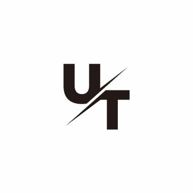 Logo Harfi Monogramı / Modern logo tasarımları Siyah Renk ve Beyaz arkaplan üzerine şablon