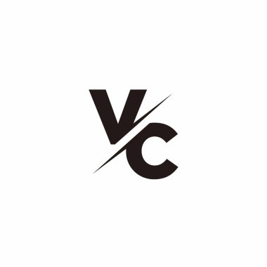 Logo Harfi Monogramı / Modern logo tasarımları Siyah Renk ve Beyaz arkaplan üzerine şablon