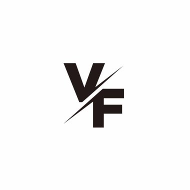 Logo Harfi Monogramı / Modern logo tasarımları Siyah Renk ve Beyaz arkaplan üzerine şablon