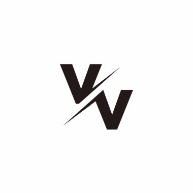 Logo Harfi Monogramı / Modern logo tasarımları Siyah Renk ve Beyaz arkaplan üzerine şablon