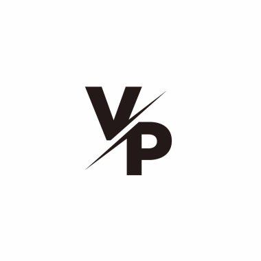 Logo Harfi Monogramı / Modern logo tasarımları Siyah Renk ve Beyaz arkaplan üzerine şablon